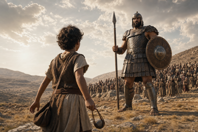 What Makes David and Goliath So Powerful? — AbideRooted CHILDREN Bible Stories